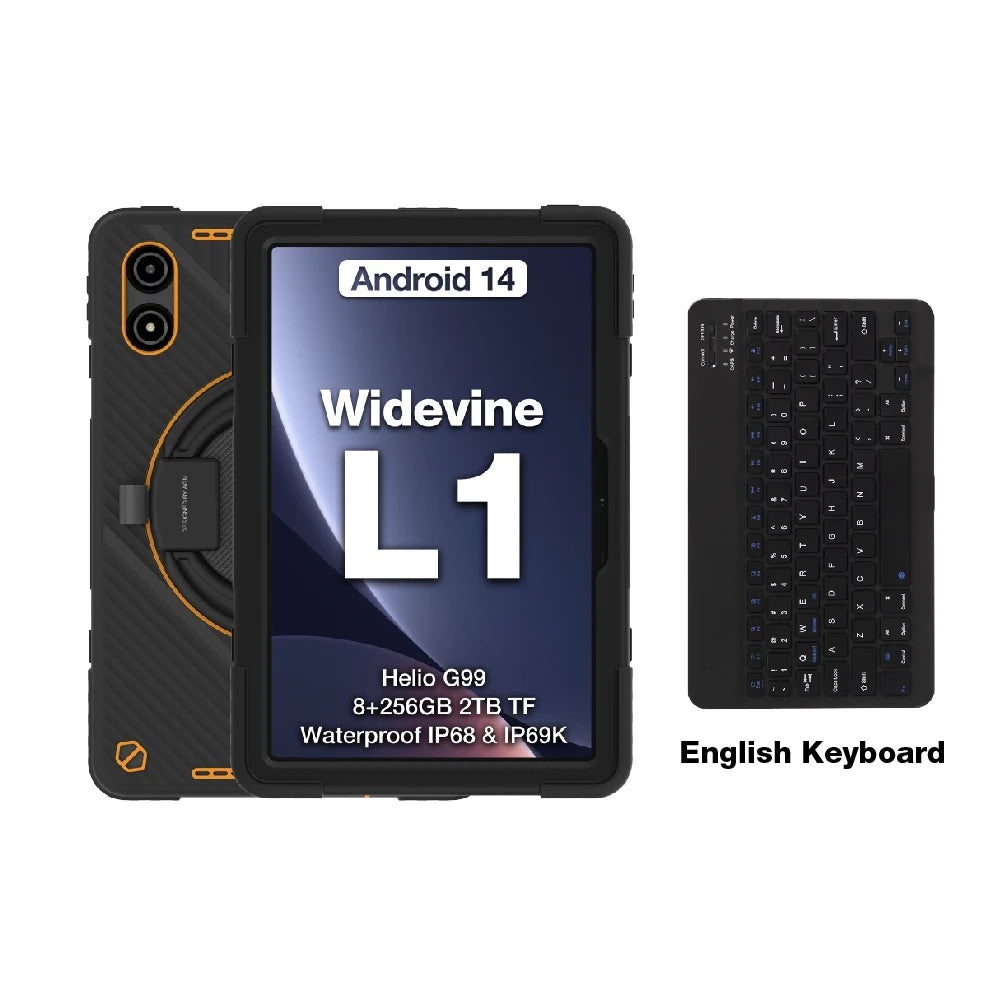 AGM PAD P2 Active 11” FHD Rugged Tablet – Waterproof, Drop-Proof, 8GB+256GB, Android 14, Widevine L1