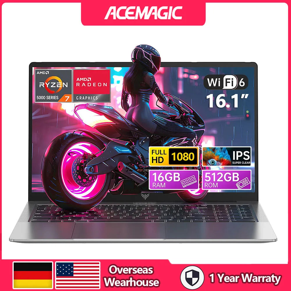 ACEMAGIC AX16Pro Gaming Laptop – Power-Packed, Portable, and Perfect for Work, Study, or Play